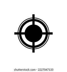 Location crosshair symbol isolated on white background. GPS indicator sign. Target sign.Pointer.