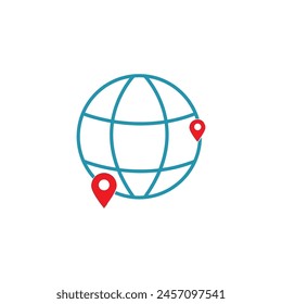Location design illustration icon vector template