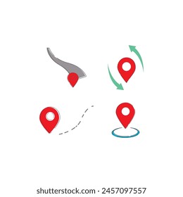Location design illustration icon vector template