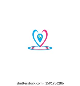 location design vector icon illustration logo template
