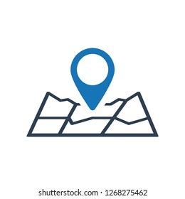 Location Direction Pin Mark Icon