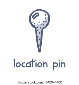 location doodle icon