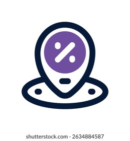 location duotone icon. Sleek and modern vector icon for websites, mobile apps, marketing materials, and corporate design. Fully scalable and ready to use.