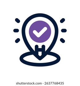 location duotone icon. Sleek and modern vector icon for websites, mobile apps, marketing materials, and corporate design. Fully scalable and ready to use.