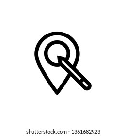 Location, edit, vector icon. Can be used for web and mobile. Navigation and map vector icon