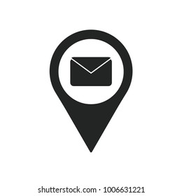 Location Email Vector Icon