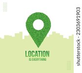 Location is every Thing, Real Estate, Home Concept, Lands Plots Social Media Template Vector Design 