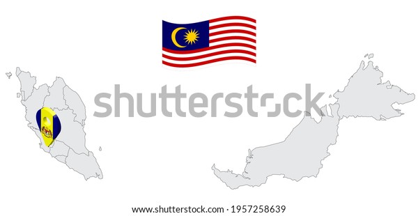 Location Federal Territory Putrajaya On Map Stock Vector (Royalty Free ...