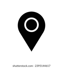 Location filled icon. Simple vector sign