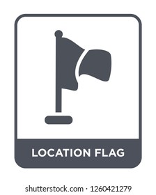 location flag icon vector on white background, location flag trendy filled icons from Education collection, location flag simple element illustration