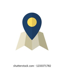 location flat fector icon