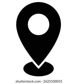 Location flat icon deasign with white bacground