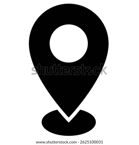 Location flat icon deasign with white bacground