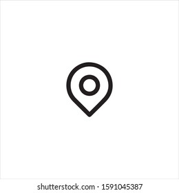 Location flat icon illustration - vector