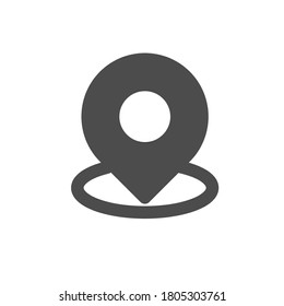 location flat solid interface icon