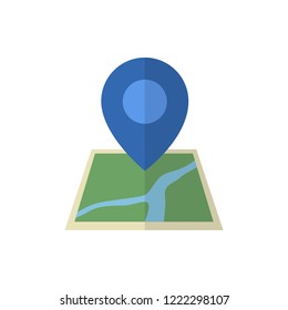 location flat vector icon