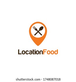 Location Food Logo Symbol and vector Restaurant