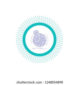 location, globe, worldwide, pin, marker Glyph Icon. Vector isolated illustration