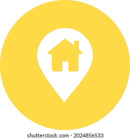 Location Glyph Circle Vector Icon Design