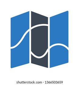 location glyph double color
