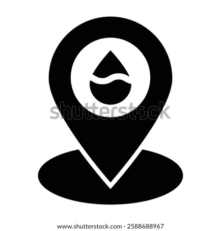 Location Glyph Icon Design For Personal And Commercial Use
