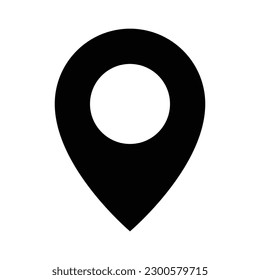 location glyph icon illustration vector graphic