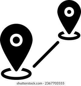 location glyph icon illustration vector