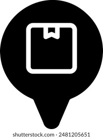 location glyph icon illustration vector