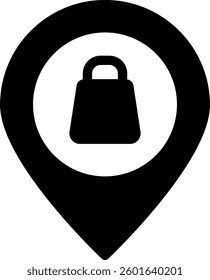 location glyph icon illustration vector