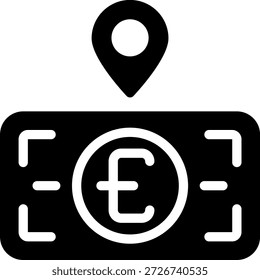 Standort Glyphe Symbol Illustration Vektor