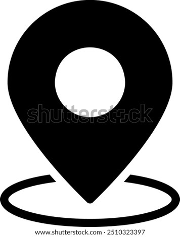 location glyph icon illustration vector
