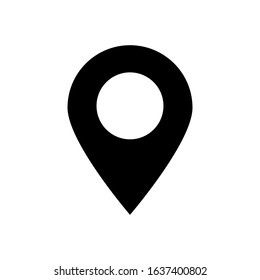 location glyph vector icon - ui icon vector
