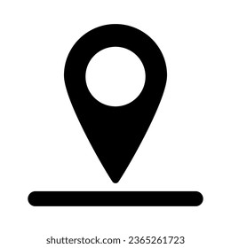 Location of golf hole on map solid icon, golf concept, Golf position sign on white background, pin golf logo icon in glyph style for mobile concept and web design. Vector graphics