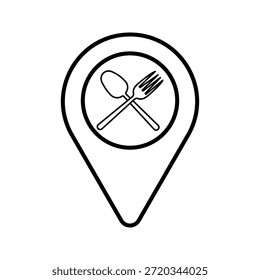 Ubicación de buenos lugares para comer o Vector Restaurantes