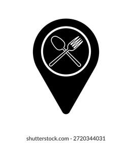 Ubicación de buenos lugares para comer o Vector Restaurantes