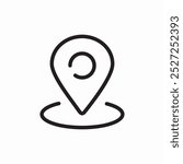 location gps map place icon sign vector