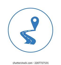 Location gps map pointer icon | Circle version icon |