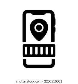 Location, gps, pin, navigation icon. Black vector design.