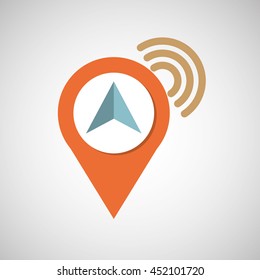 location gps travel isolated, vector illustration eps10