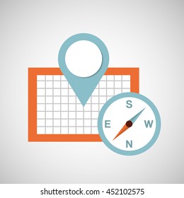 location gps travel isolated, vector illustration eps10