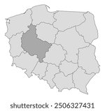 Location of Greater Poland voivodeship in Poland
grey colour, thin border