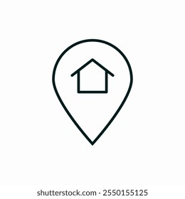 location home house icon vector sign
