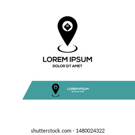 location home icon illustration vector symbol