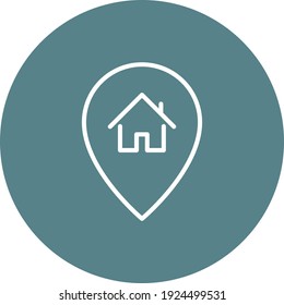 Location, home, pin icon vector image. Can also be used for Navigation. Suitable for use on web apps, mobile apps and print media.