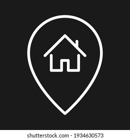 Location, home, pin icon vector image. Can also be used for Navigation. Suitable for use on web apps, mobile apps and print media.