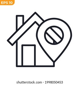location house icon symbol template for graphic and web design collection logo vector illustration