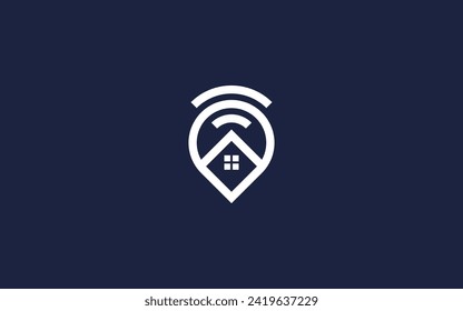 ubicación con diseño de icono de logotipo de casa diseño de vectores inspiración de plantilla