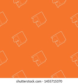 Location of the house pattern vector orange for any web design best