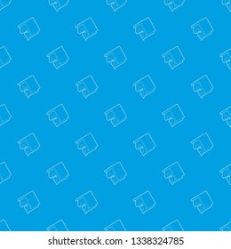 Location of the house pattern vector seamless blue repeat for any use