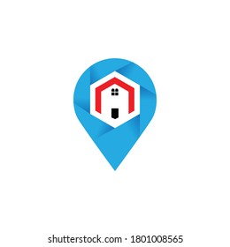 location of the house Vector Design